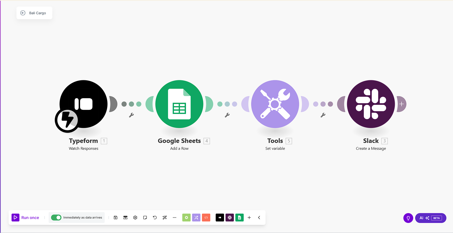 Typeform to Slack Instant Notifications